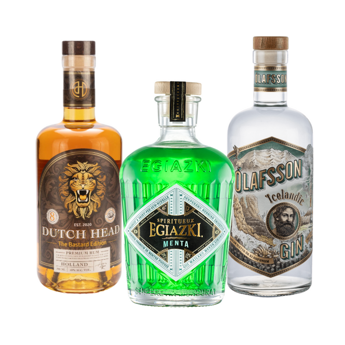 Spirituosen Mix Paket Gin, Rum & Likör (3 x 0,7 L)