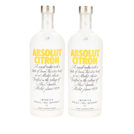 Absolut Flavored Vodka Citron (2 x 1 L) – Pakete – Absolut