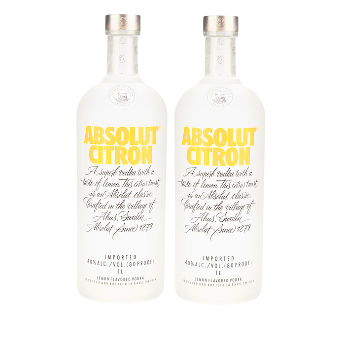 Absolut Flavored Vodka Citron (2 x 1 L) – Pakete – Absolut