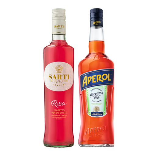 Aperitif Set Aperol & Sarti Rosa (2 x 0,7 L) – Pakete – Aperol