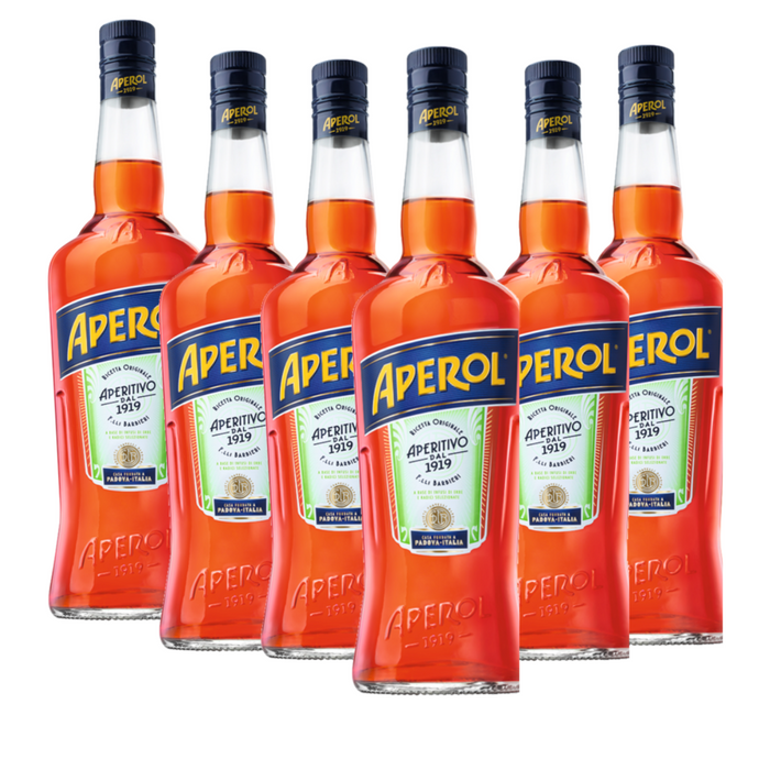 Aperol Aperitif Rhabarber Bitter (6 x 1 L) – Pakete – Aperol