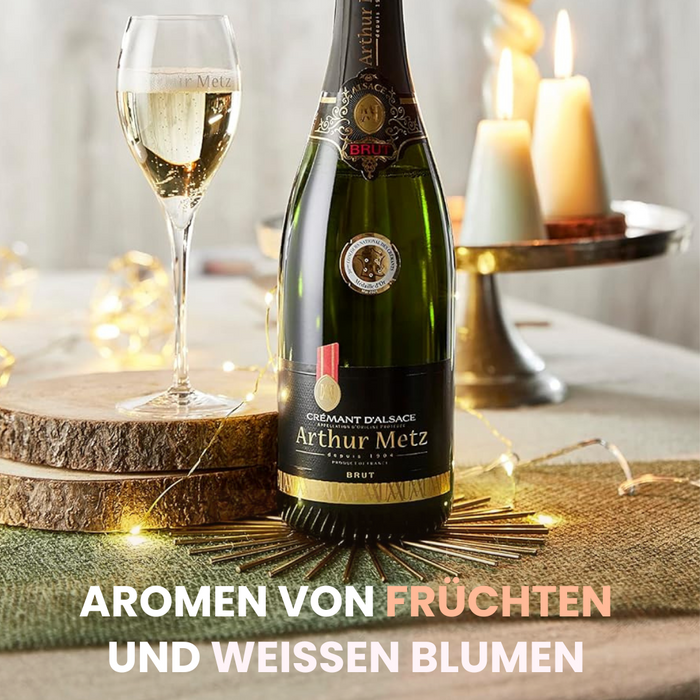 Arthur Metz Cremant d'Alsace Brut (12 x 0,75 L) – Pakete – Arthur Metz