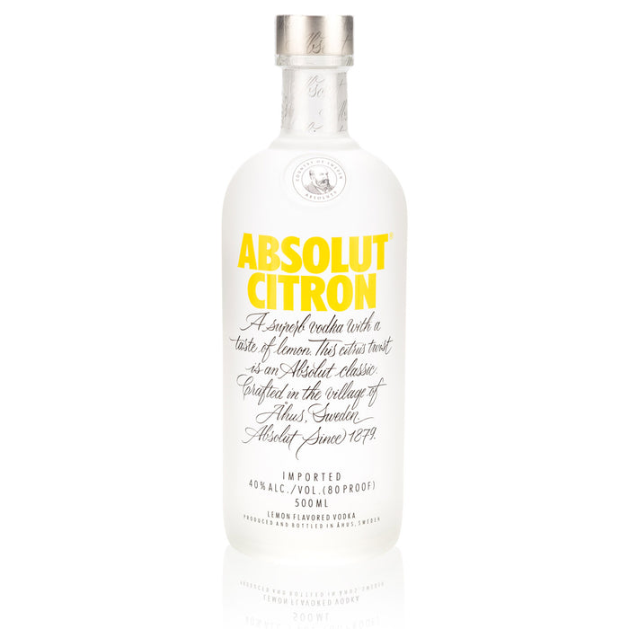 Absolut Flavored Vodka Citron 0,5 L – Spirituosen – Asbsolut