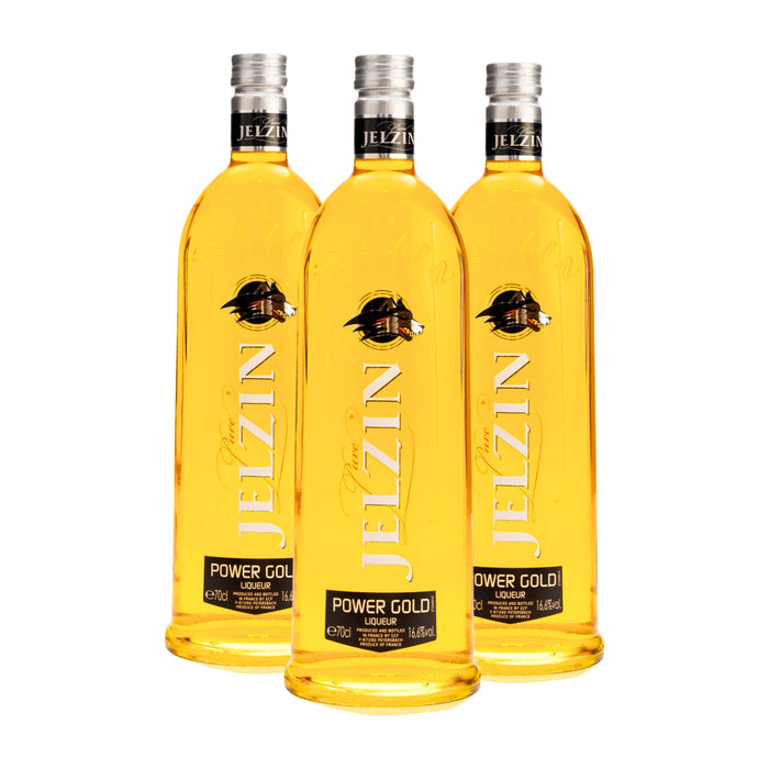 Boris Jelzin Pure Power Gold Vodkalikör (3 x 0,7 L) – Pakete – Boris Jelzin