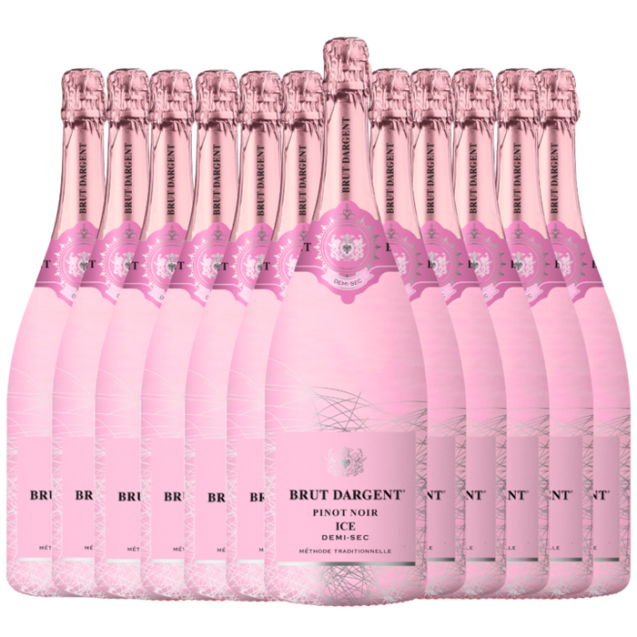 Brut Dargent Pinot Noir Ice Demi-Sec Rosé (12 x 0,75 L) – Pakete – Brut Dargent