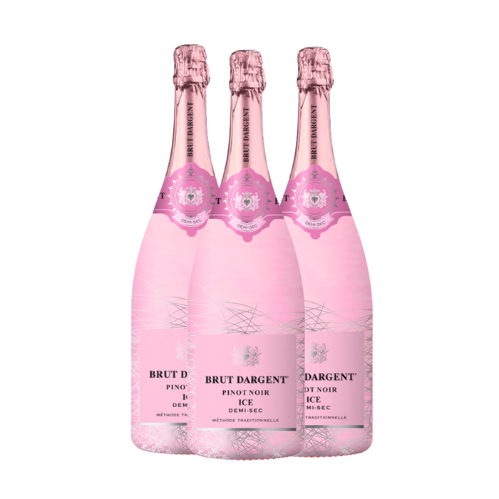 Brut Dargent Pinot Noir Ice Demi-Sec Rosé (3 x 0,75 L) – Pakete – Brut Dargent