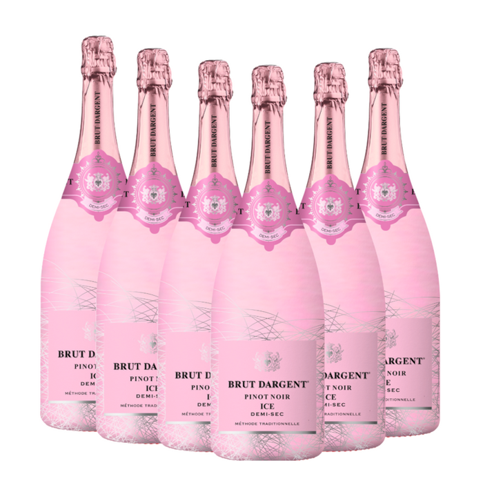 Brut Dargent Pinot Noir Ice Demi-Sec Rosé (6 x 0,75 L) – Pakete – Brut Dargent