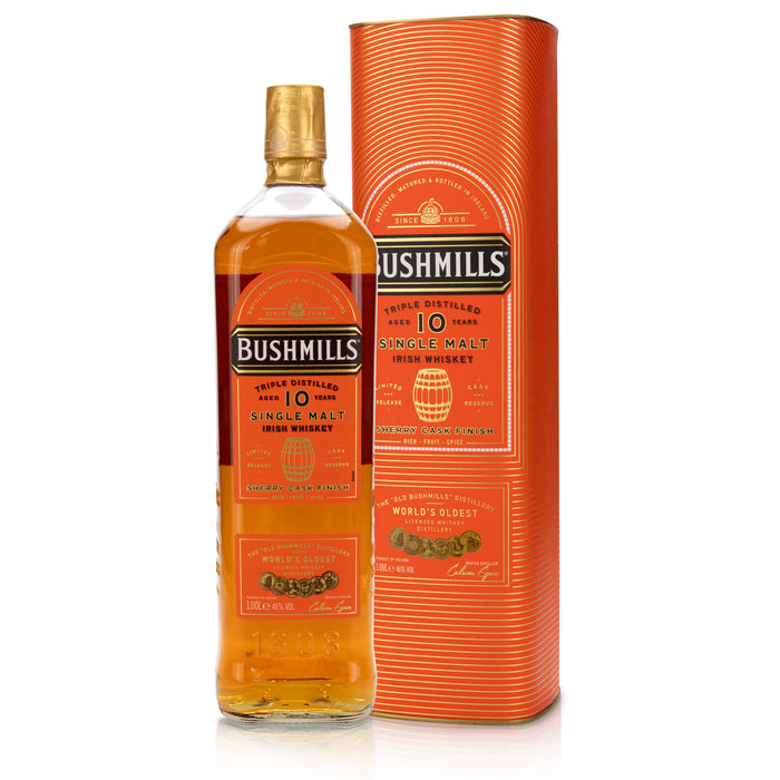 Bushmills 10 Jahre Sherry Cask in Geschenkverpackung 1l – Feinkost – Bushmills