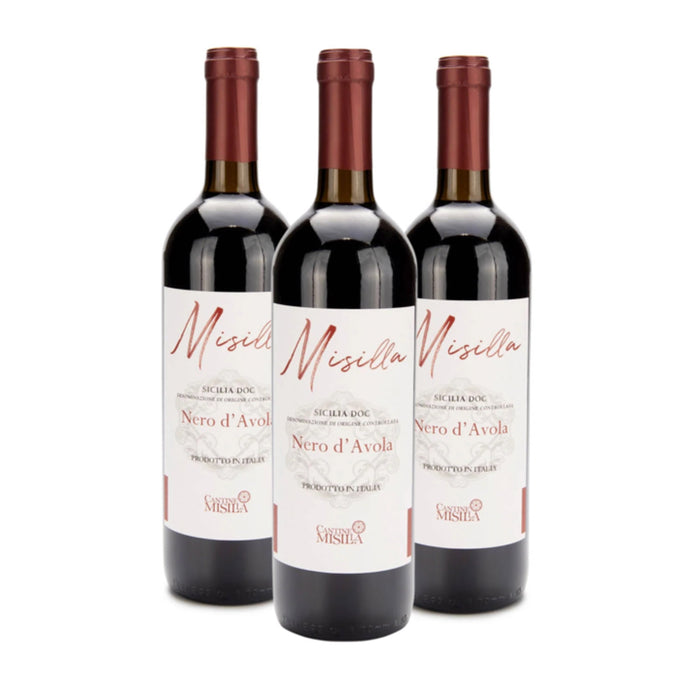 Cantine Paolini Misilla Nero d'Avola IGP Terre Siciliane 2022 (3 x 0,75 L) – Pakete – Cantine Paolin