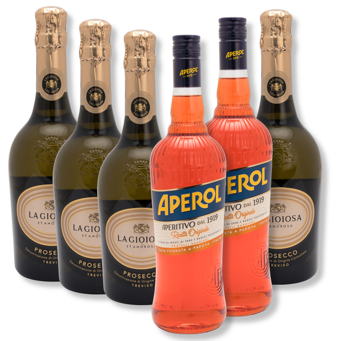 Aperol Spritz Paket 2x Aperol 1L & 4x La Gioiosa Prosecco Spumante kaufen