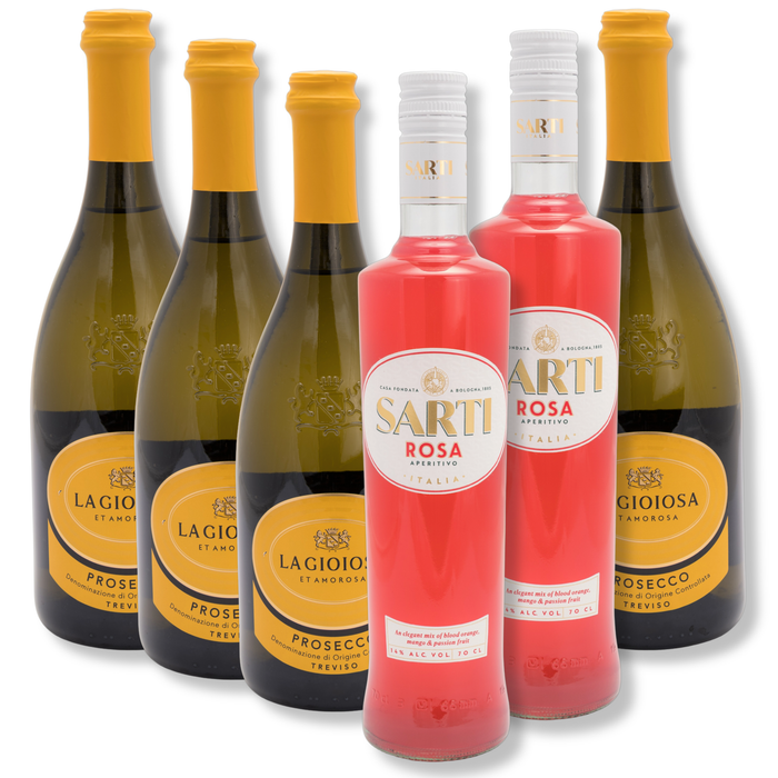 Sarti Rosa Spritz Paket 2x Sarti Rosa 0,7L & 4x La Gioiosa Prosecco Frizzante Treviso DOC kaufen