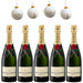 Champagne Moët & Chandon Imperial Brut (5 x 0,75L) + 4 Moët Weihnachtskugeln – Pakete – Moët & Chandon