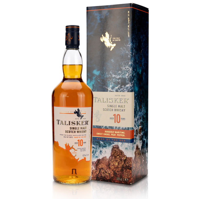 Talisker Single Malt Scotch Whisky 10 Jahre in Geschenkverpackung 1l – Spirituosen – Talisker