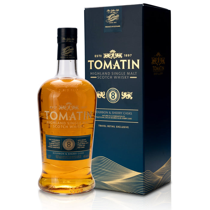 Tomatin Single Malt Scotch Whisky 8 Jahre in Geschenkverpackung 1l – Spirituosen – Tomatin