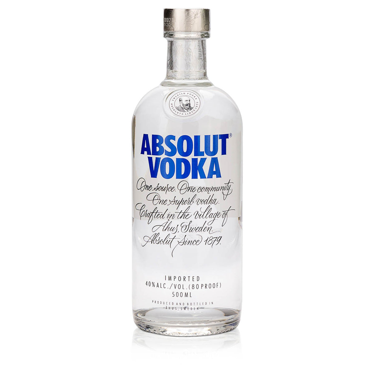 Absolut - Blue Vodka 0,5 Ltr. - 40% Vol. online kaufen