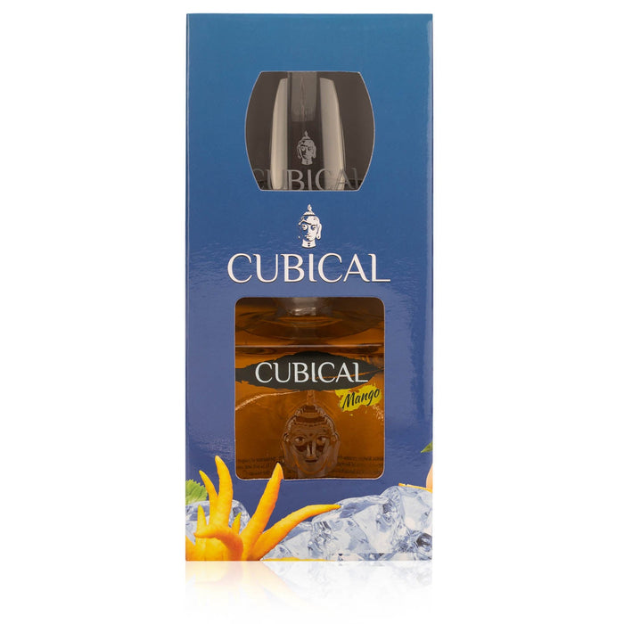 Botanic Cubical Mango Gin Geschenkpackung mit 1 Glas – Spirituosen – Botanic
