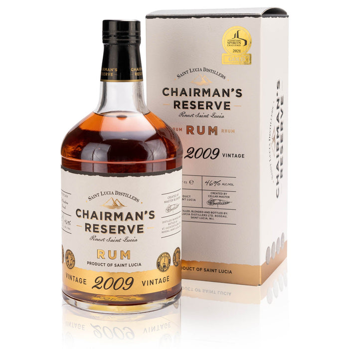 Chairman's Reserve Vintage Rum 2009 in Geschenkverpackung – Spirituosen – Chairman's Reserve