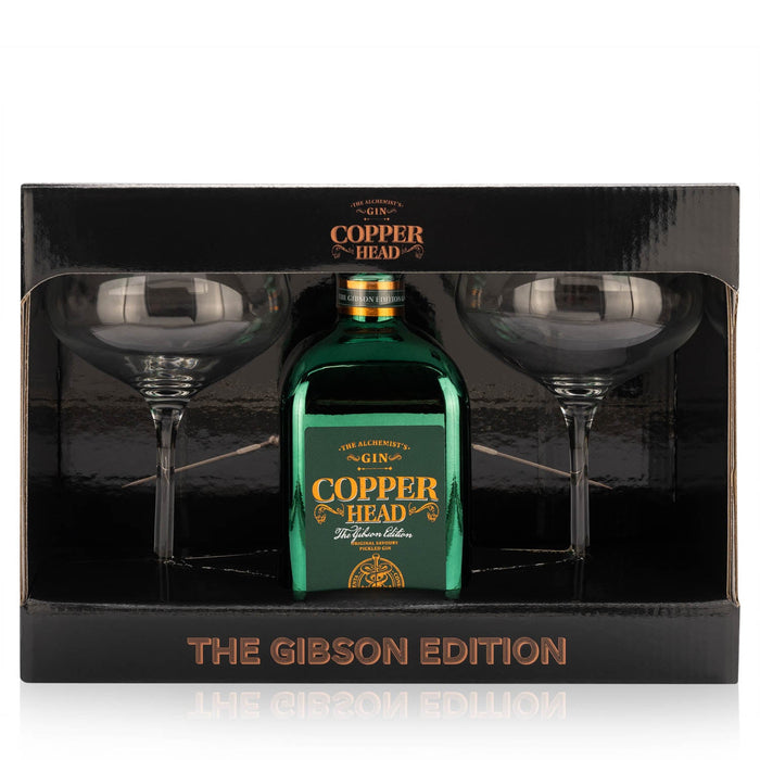 Copper Head The Gibson Edition Martini Box + 2 Gläser in Geschenkverpackung – Spirituosen – Copper Head