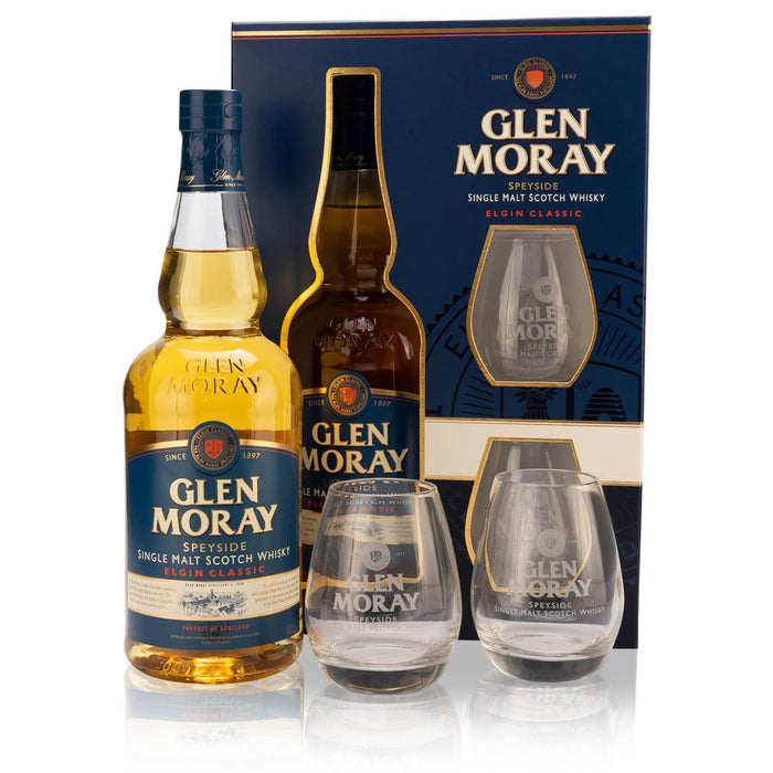 Glen Moray Classic Elgin + 2 Gläser – Spirituosen – Glen Moray