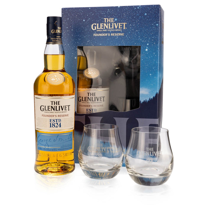 Glenlivet Founder's Reserve +  2 Gläser – Spirituosen – Glenlivet